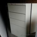 TAB Tan 5 Drawer Lateral File Cabinet, Locking